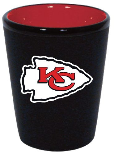 Kansas City Chiefs 1.5 Oz Two-Tone Ceramic Shot Glass [Misc.]