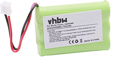 vhbw Batterie Compatible avec Logicom CT800 téléphone Fixe sans Fil (700mAh, 3,6V, NiMH)