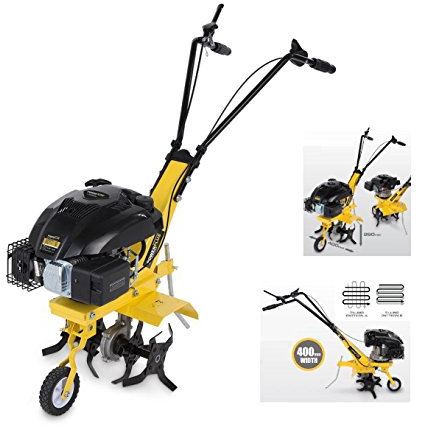 POWERPLUS 10263 - Motobineuse Thermique - 2200 W/ 140 cc - Moteur 4 Temps - Poignée Ajustable