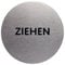 Durable Türschild Picto rund (Ziehen, 65 mm) metallic silber, 490161