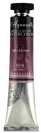 SENNELIER L'Aquarelle French Watercolor, 21ml Tube, S1 Caput Mortum