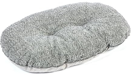 Danish Design Bobble Pewter Grey Machine Washable Cable Knit Dog/Puppy Quilted Mattress 33 Inch