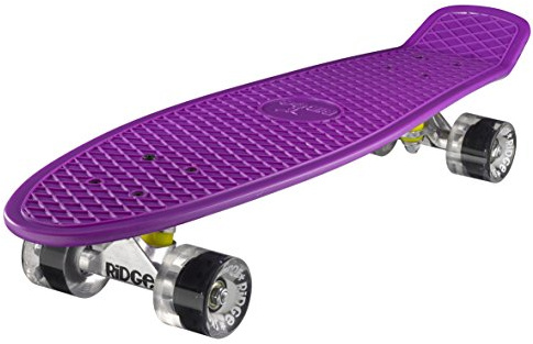 Ridge PB-27-Purple-Clear Skateboard, Purple/Clear, 69 cm