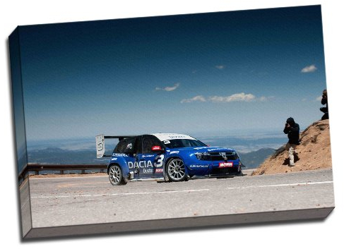 Rally Leinwand, Dacia Duster Euro Tuning Ralley Kunstdruck Bild 76,2 x 50,8 cm Zoll