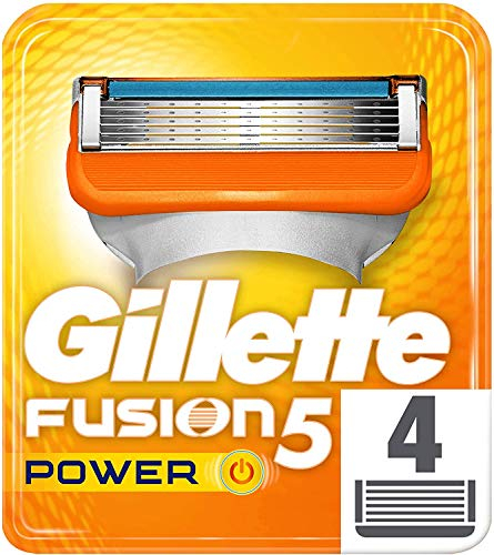 Gillette Fusion - Power - Lames de Rasoir pour Homme - Pack de 4