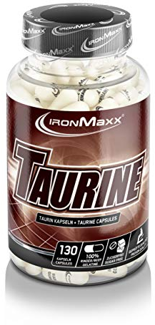 IronMaxx Taurin Kapseln - 130 Stück | Hochdosierte Taurinkapseln für mehr Energie und Leistung | Zuckerfrei & Laktosefrei
