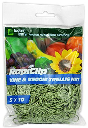 Luster Leaf 864 Rapiclip Vine and Veggie Trellis Net, Green