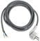 as - Schwabe Cavo di collegamento per ferro da stiro, 3 m, H03RT-F 3G1,0, cavo da 30 mm, rivestito con terminali, 230 V, 10 A, IP20, nero/bianco, 87202