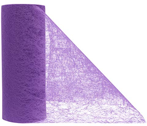 jb® 20m Tischband Tischläufer Tischvlies Vlies Vliesband Kommunion Konfirmation Tischdeko Band Dekostoff Deko Breite 23cm (lila)