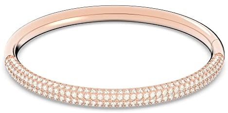 Swarovski Stone Armreif, Weiss, Roségold-Legierungsschicht