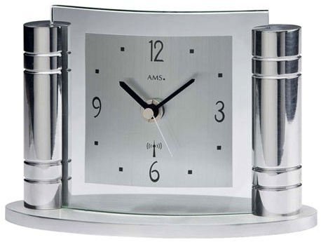 AMS Moderne Tischuhr mit Funkwerk, Batterie betrieben - Modern Style 5130