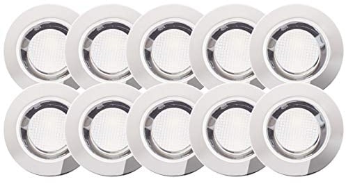 BRILLIANT Lampe Cosa 30 LED Einbauleuchtenset 10 Stück edelstahl/kaltweiß | | IP-Schutzart: 44 - spritzwassergeschützt