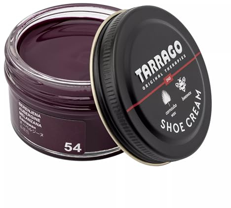 Tarrago Shoe Cream Jar 50 ML, Chaussures OU Complement Mixte Adulte, Aubergine 54