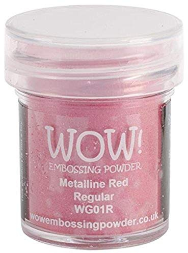 WOW! Embossing Powder Embossing-Puder, 15 ml, Rot Metalline
