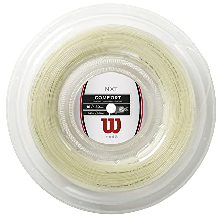 Wilson Tennissaiten NXT Comfort Plus Feel 1.3 mm Strings, Natural, 200 Meter