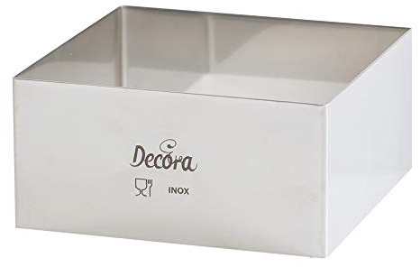 Decora 0063781 Cadre Carré Acier Inoxydable 22 x 22 x 4,5 cm