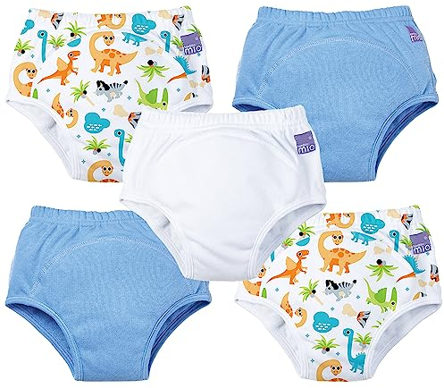 Bambino Mio, Mutandina Allenatrice, Confezione da 5, Misto Bimbo Dino, 2-3 Anni