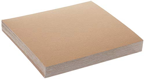 Grafix Medium Weight Chipboard Sheets 12X12 Pkg-White Spanplattenbögen, mittelschwer, 30,5 x 30,5 cm, 25 Stück, Weiß, Recycelte Spanplatte, 12x12x0.06