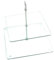 Etagere, Quadratisch, 2-stöckig, Glas, 30 cm