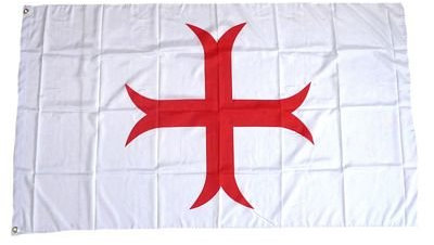 Flagge Fahne Templerkreuz 90 x 150 cm FLAGGENMAE®