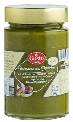 PESTO DI PISTACCHIO CON PISTACCHIO DI SICILIA 190G