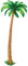Jointed Palm Tree, brown/green