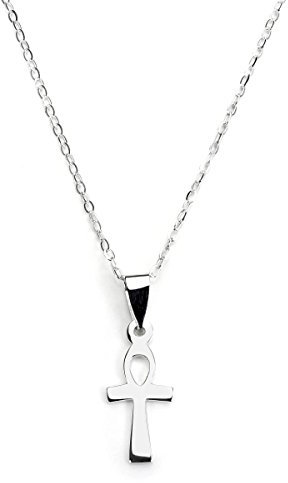 Collier et Pendentif Clé d'Ankh en Argent 925/1000-56cm