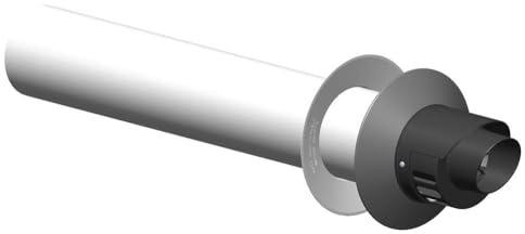 ATEC Abgas Außenwandanschluss 750 mm DN 80/125 Abgasrohr