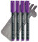Staedtler Feinschreiber Universalstift Folienstift | Lumocolor permanent, Staedtler Box (4er Pack F Spitze, Violett)