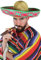 I LOVE FANCY DRESS Sombrero Méxicain en paille au bord vert pour adulte, unisexe. Ideal pour les enterrements de vie de garçon au soleil.