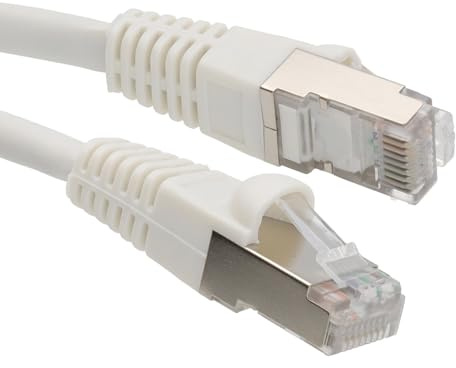 kenable Cat6A SSTP Network Cable LSZH RJ45 10 Gigabit Ethernet Patch Lead Snagless 3m White