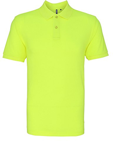 Asquith & Fox Herren Asquith and Fox Men's Polo Poloshirt, Gelb (Neon Yellow 000), Large