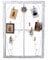 Wandboard Shabby Chic Engelsflügel Vintage Memoboard Weiss Fenster etg096 Palazzo Exclusiv