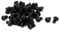 sourcing map M6x 10mm Knopfkopf Innensechskantschraube Schwarz 50Stk