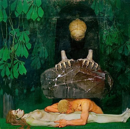 Kunstdruck/Poster: Oskar Zwintscher Gram - hochwertiger Druck, Bild, Kunstposter, 100x100 cm