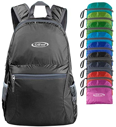 G4Free Kleiner faltbarer Rucksack, ultraleicht, wasserdicht, für Camping, Wandern, Radfahren, Herren und Damen, 20 l
