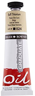 Daler-Rowney Graduate Oil Paint, Aluminium Tube, 1.28oz - 38 ml, Buff Titanium