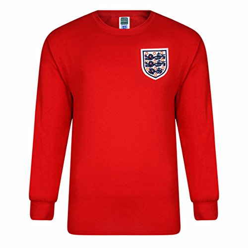 England 1966 World Cup Final No 6 Retro Shirt Red Small Cotton