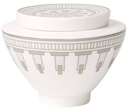 Villeroy Boch La Classica Grand &Contura Pot à Confiture/sucrier pour 6 Personnes Blanc