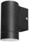 Long Life Lamp Company Black Stainless Steel Single Outdoor Wall Light IP65 Down Wall Light Matt Black