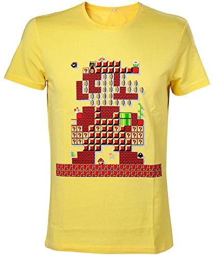 Nintendo T-Shirt -XS- Mario Maker, gelb