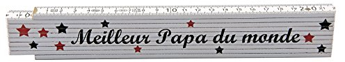 Zollstock Meilleur Papa du monde - Geschenk - Geburtstag - Weihnachten