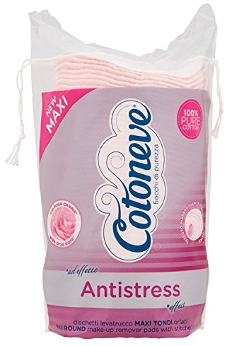 Cotoneve 3407 Dischetti Maxi Levatrucco Rosa Canina, Cotone, 8 x 8 x 0.25 cm