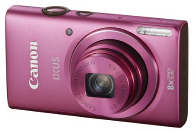 Canon IXUS 140 Digitalkamera (16 MP, 8-Fach Opt. Zoom, 7,6cm (3 Zoll) Display, bildstabilisiert, DIGIC 4 mit iSAPS) pink