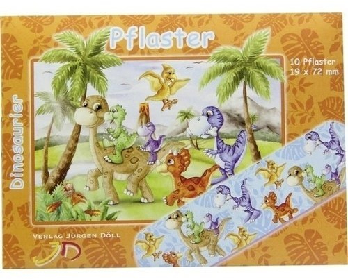 KINDERPFLASTER Dinosaurier Briefchen 10 St
