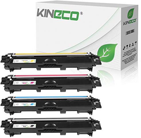 Kineco 4 Toner kompatibel für Brother TN-242 TN-246 für Brother DCP-9017CDWG1 9017CDWG1 9022CDW HL-3142CW 3172CDW 3152CDW MFC-9142CDN 9342CDW 9332CDW - Schwarz 2.500 Seiten, Color je 2.200 Seiten