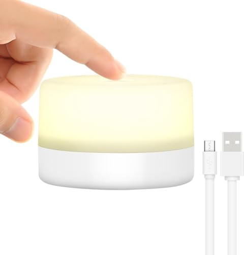 RTSU Nachttischlampe, Dimmbares Touch Tap Licht Neuheit Licht, Kinder Kinder Erwachsene LED Nachtlicht, Tisch Schreibtisch Mood Light Lampe, Schlafzimmer Wohnzimmer Baby Kinderzimmer Nachtlicht