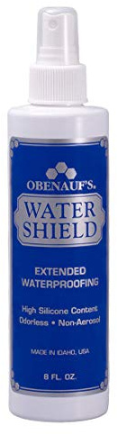Obenauf's Water Shield Odorless Waterproofing Spray for Fabrics and Leather (8oz Bottle)
