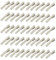 50Pcs Mini Pinces Crocodile Epingles pour Cheveux DIY - d'Argent