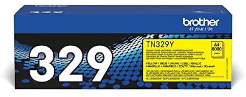 Brother TN329Y - Yellow - original - toner cartridge - for Brother DCP-L8450CDW, HL-L8350CDW, HL-L8350CDWT, MFC-L8850CDW